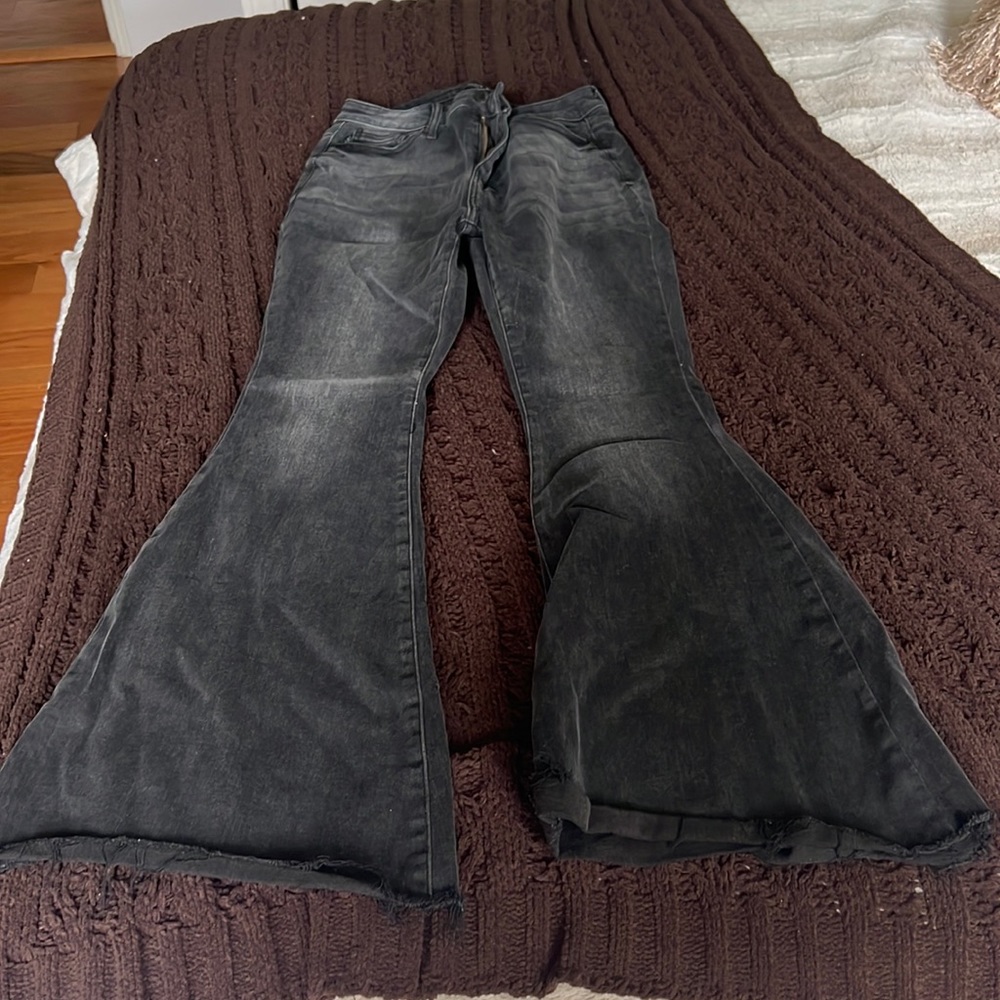 Judy Blue Black Super Flare Size 7